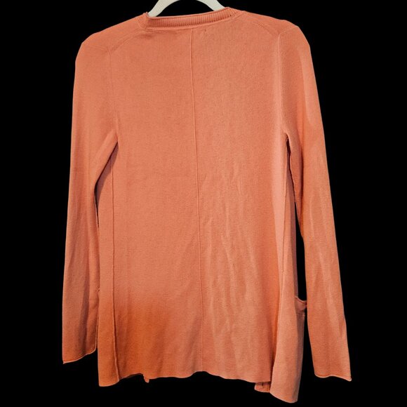 Banana Republic Peach Open Front Cardigan with Pockets Size Medium - Picture 3 of 5
